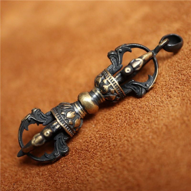 高品質 極細工 中国 チベット 密教 純銅 真鍮 金剛杵 宝杵 法器