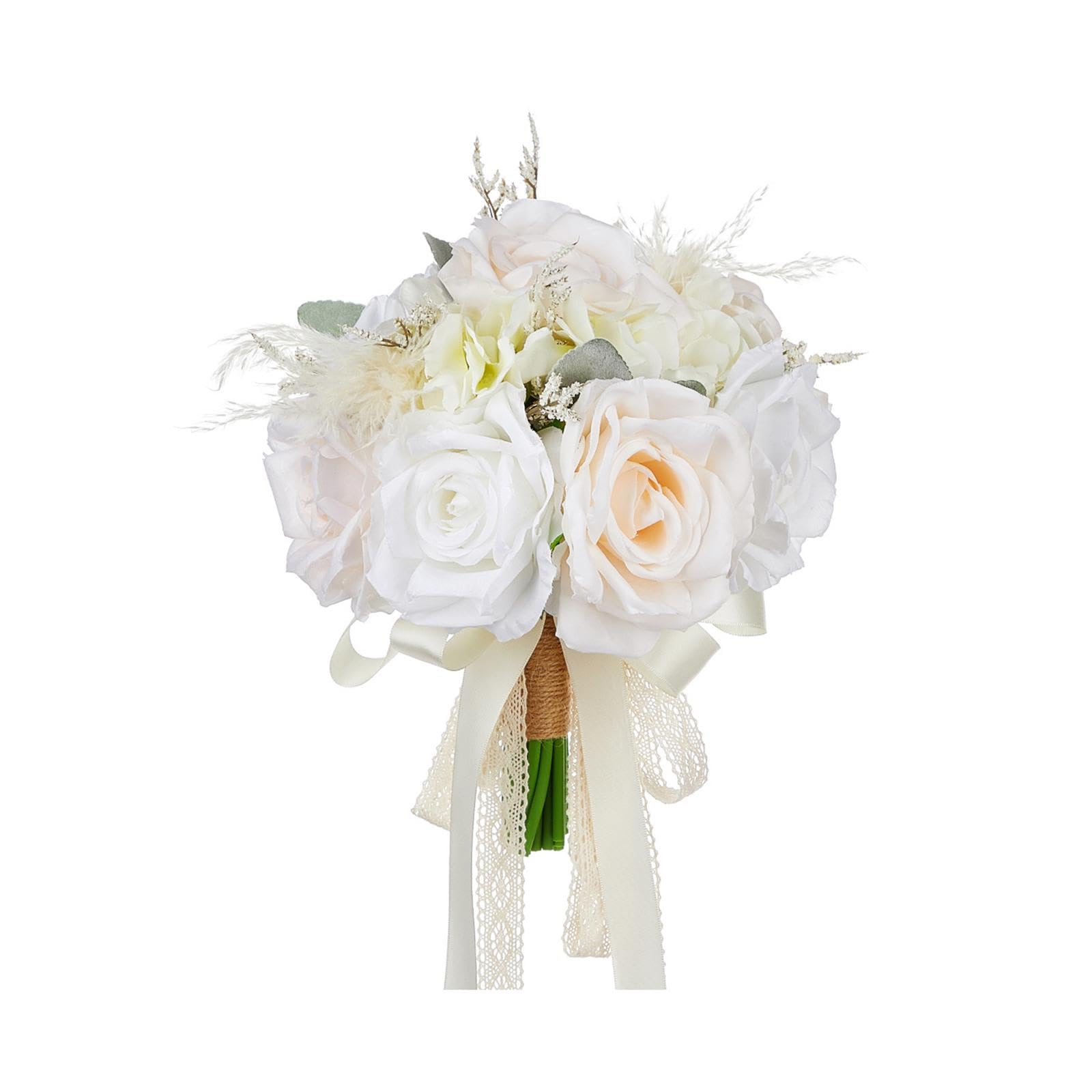Bouquet de mariée en roses artificielles pour une remise de diplôme ou fête