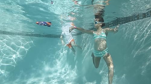 Miniatura 4 de Wahu Aqua Rocket - Juguete de piscina subacuática para niños a partir de 5 años, juego de juguete acuático para niños con cohete y juguete de buceo,