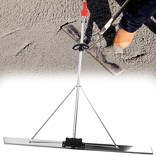 Kit eléctrico de vibración para soleras de hormigón con motor de cobre de 1200 W, máquina niveladora de mano para un acabado suave, incluye 2 baterías