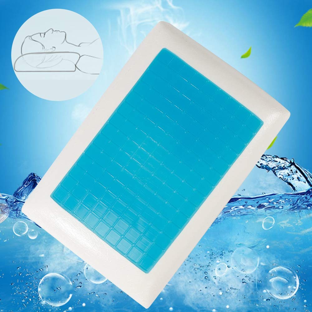 Zyyini Cuscino rinfrescante in gel memory foam supportivo e confortevole ideale per famiglia amici migliorare qualità del sonno