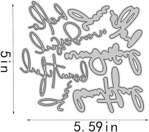 Miniatura 2 de Hola troqueles para hacer tarjetas, troqueles de corte de metal, troqueles de papel para álbumes de recortes, suministros de fabricación de tarjetas