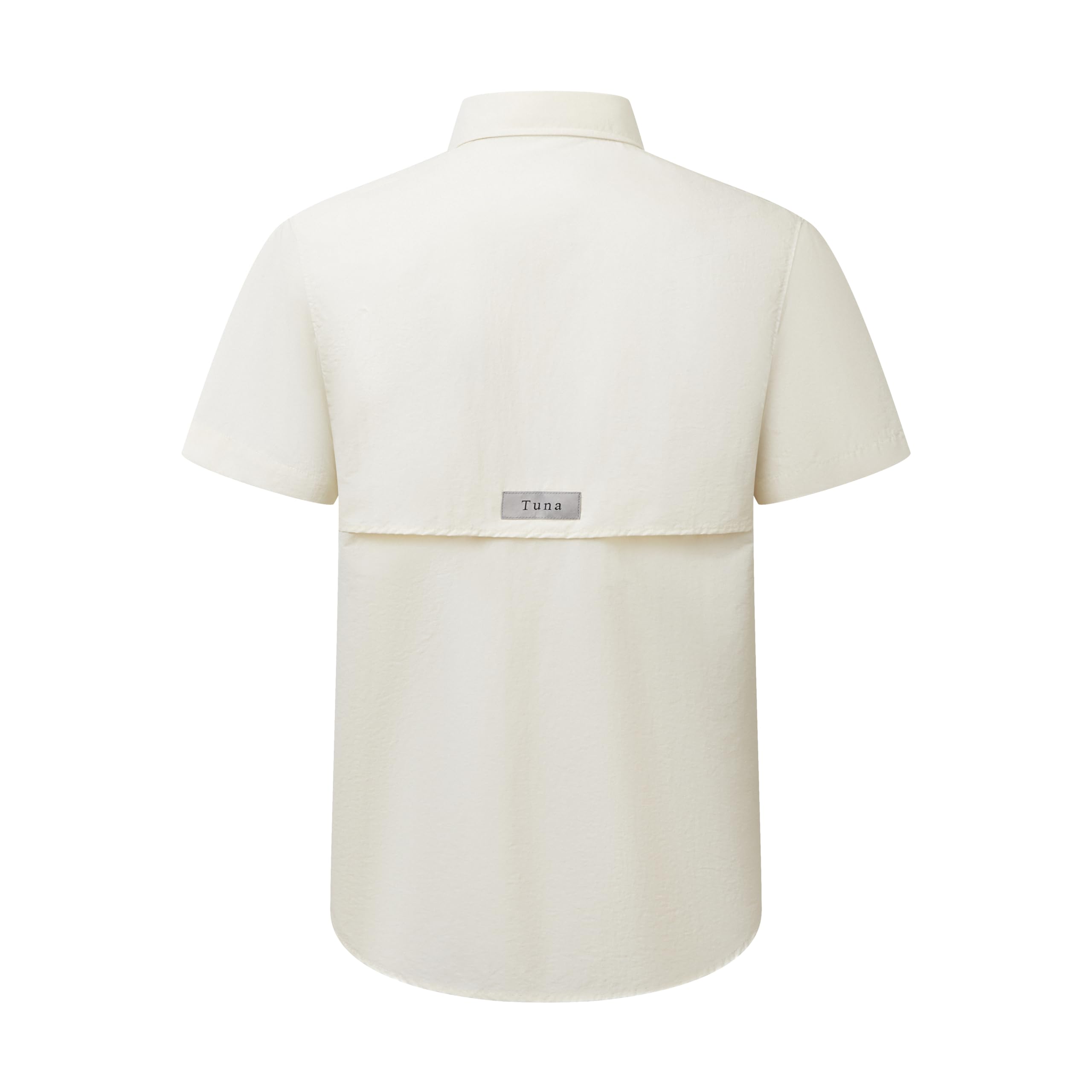 Tuna Camisas de pesca para hombre con protección solar UV UPF 50+ transpirable de secado rápido SPF senderismo camisa de manga corta
