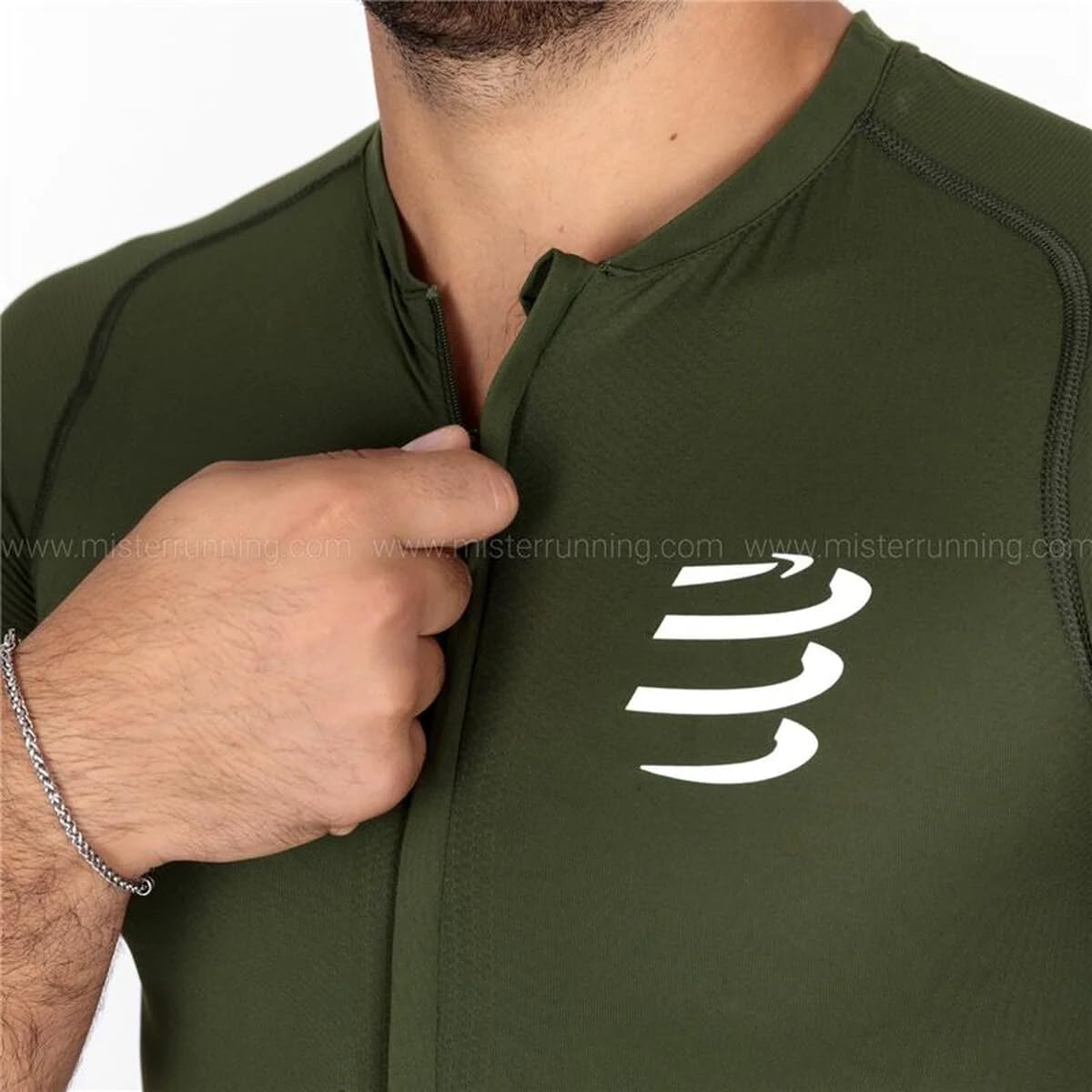 COMPRESSPORT Trail Half-Zip Fitted SS Top Maglietta a Maniche Corte Unisex-Adulto