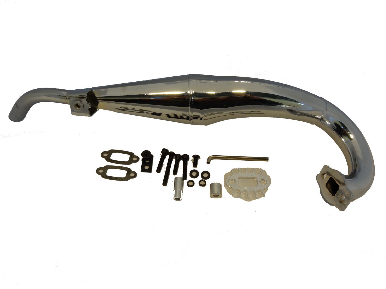 Rovan RC Performance Side Mount Tuned Exhaust Pipe Fits 1/5 Scale HPI Baja 5B King Motor Baja