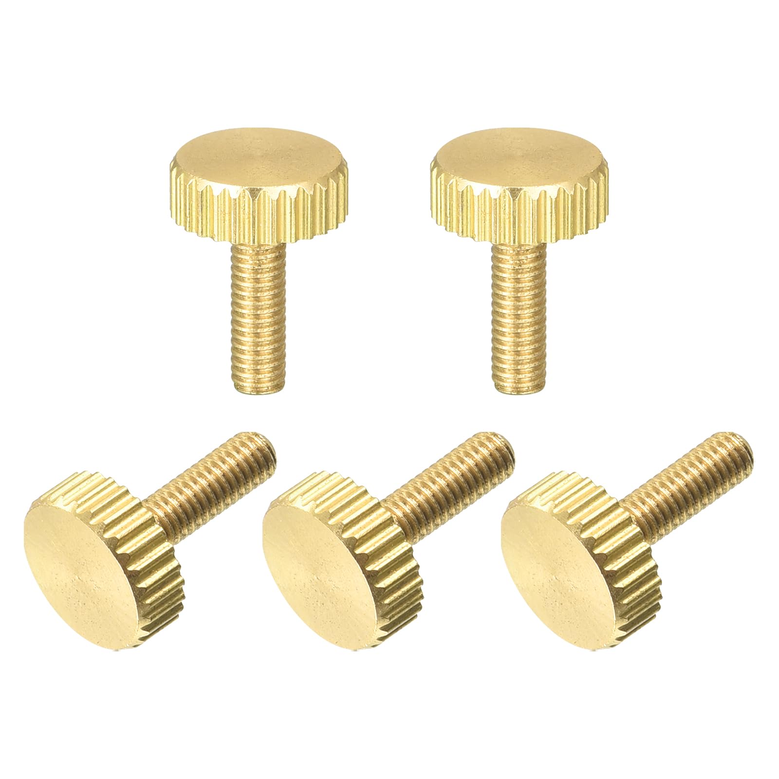 Brass Thumb Screws - M5 Knurled Fasteners -10