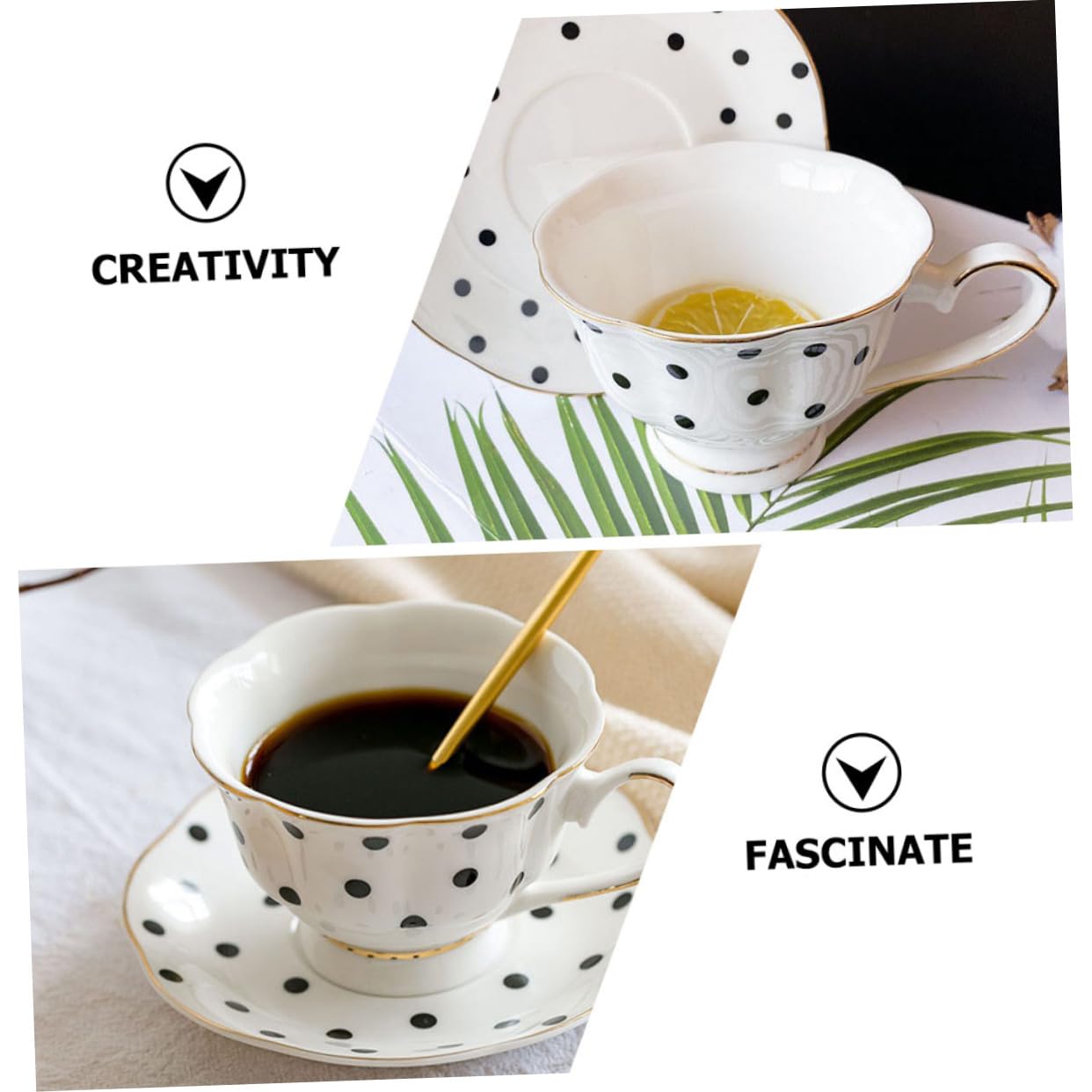 TOPBATHY Tazze in Ceramica Stile Europeo Tazza da Caffè