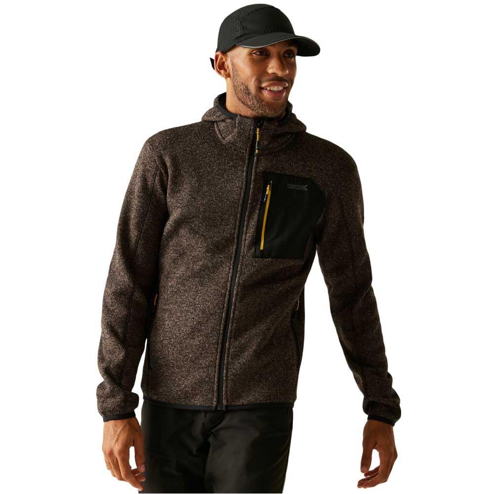Regatta Men's Nut Brown Hooded Newhill Fleece