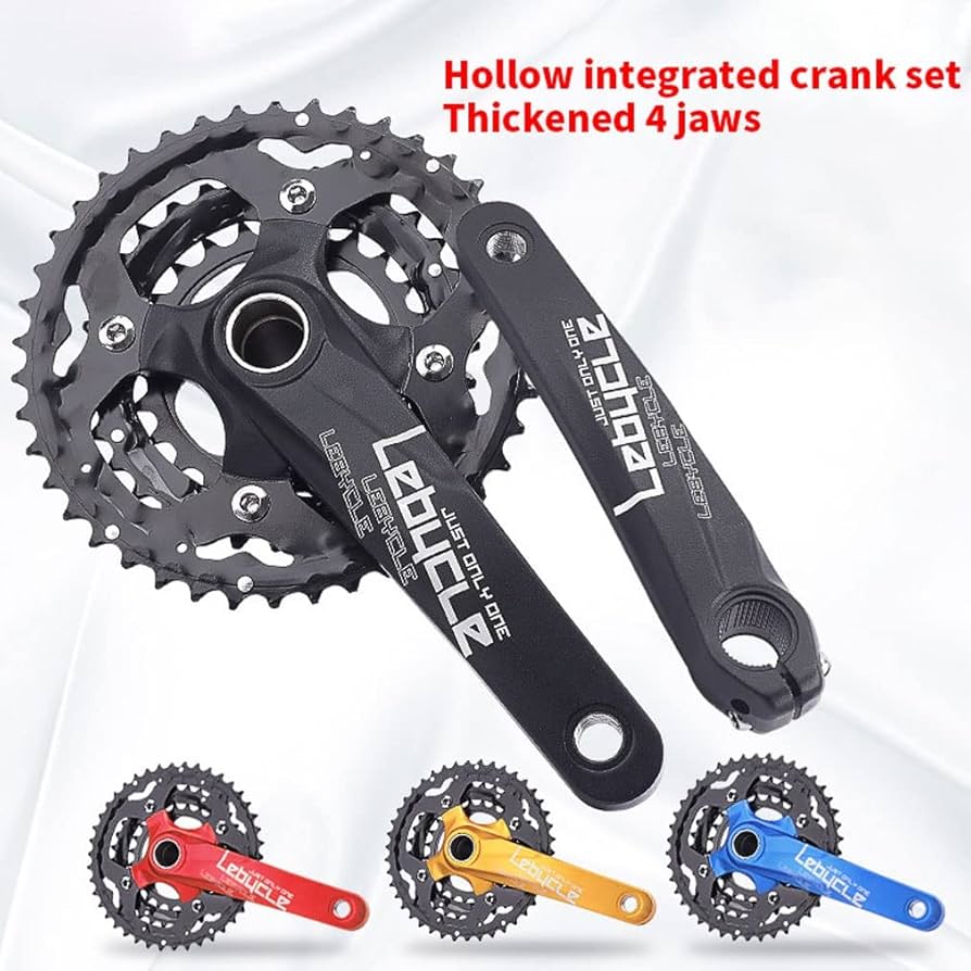 Amazon.co.jp: 170mm MTB クランクセット 中空 インテグレー