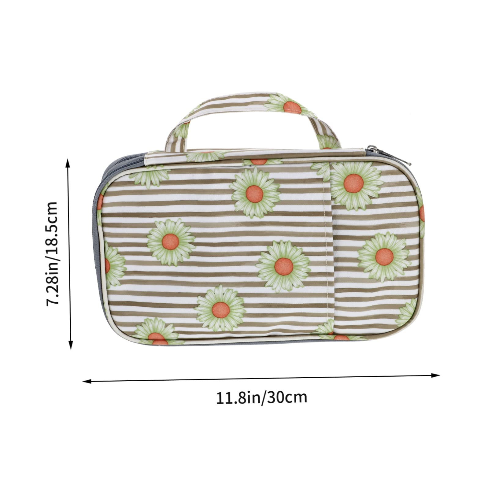 TEHAUX Crochet Needles Holder Hooks Storage Bag Multi-Purpose Knitting Tools Case