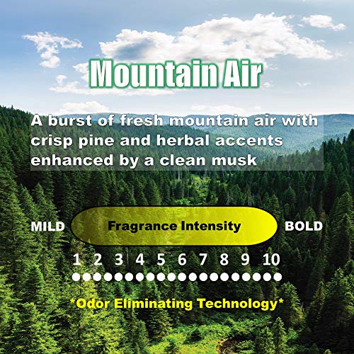 Stealth Stix Car Vent Clip Air Freshener, Long Lasting Car Air Freshener, 4-Packs With 8-Stix (Mountain Air) #TOP2