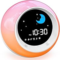 iHoo OK to Wake Clock for Toddlers: Sleep Training Alarm with Night Light, Nap Timer & Soothing Sounds for Kids 2-9