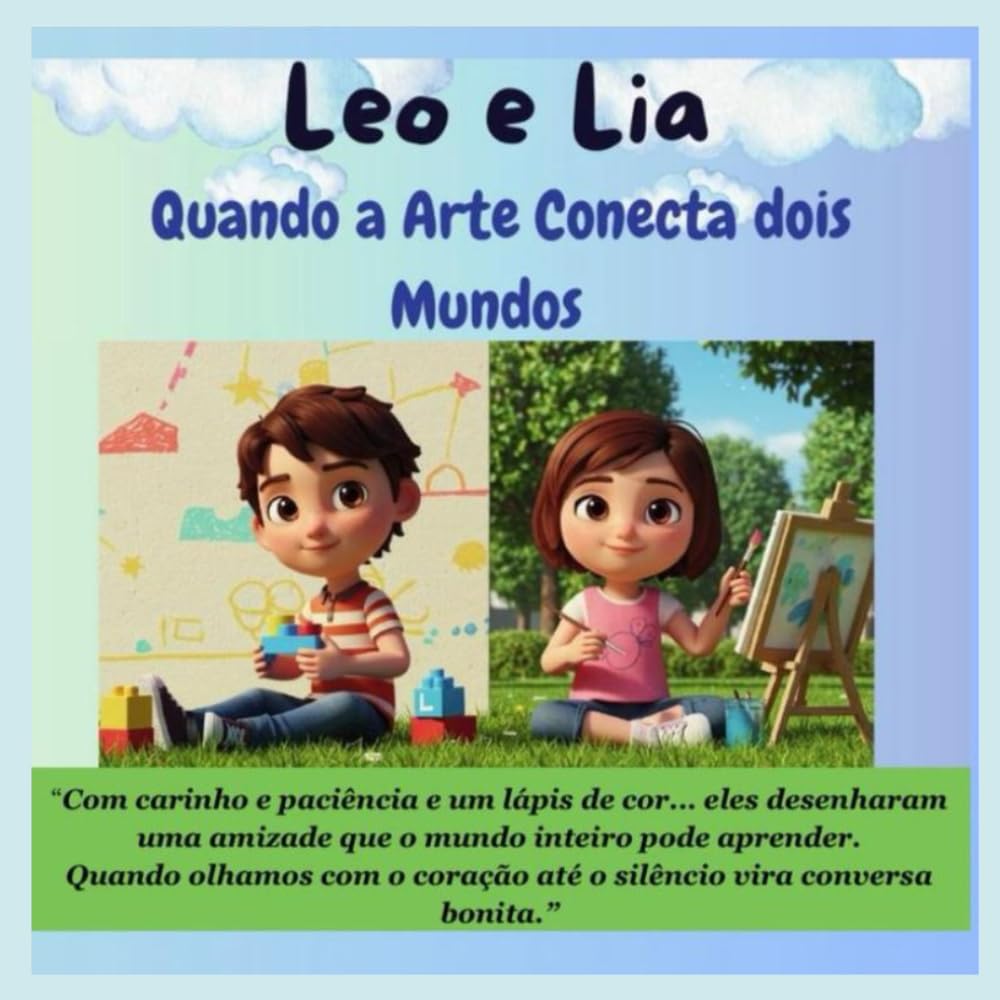 Leo e Lia - Quando a Arte Conecta Dois Mundos: Um Livro Infantil Sobre Amizade, Empatia e Inclusão