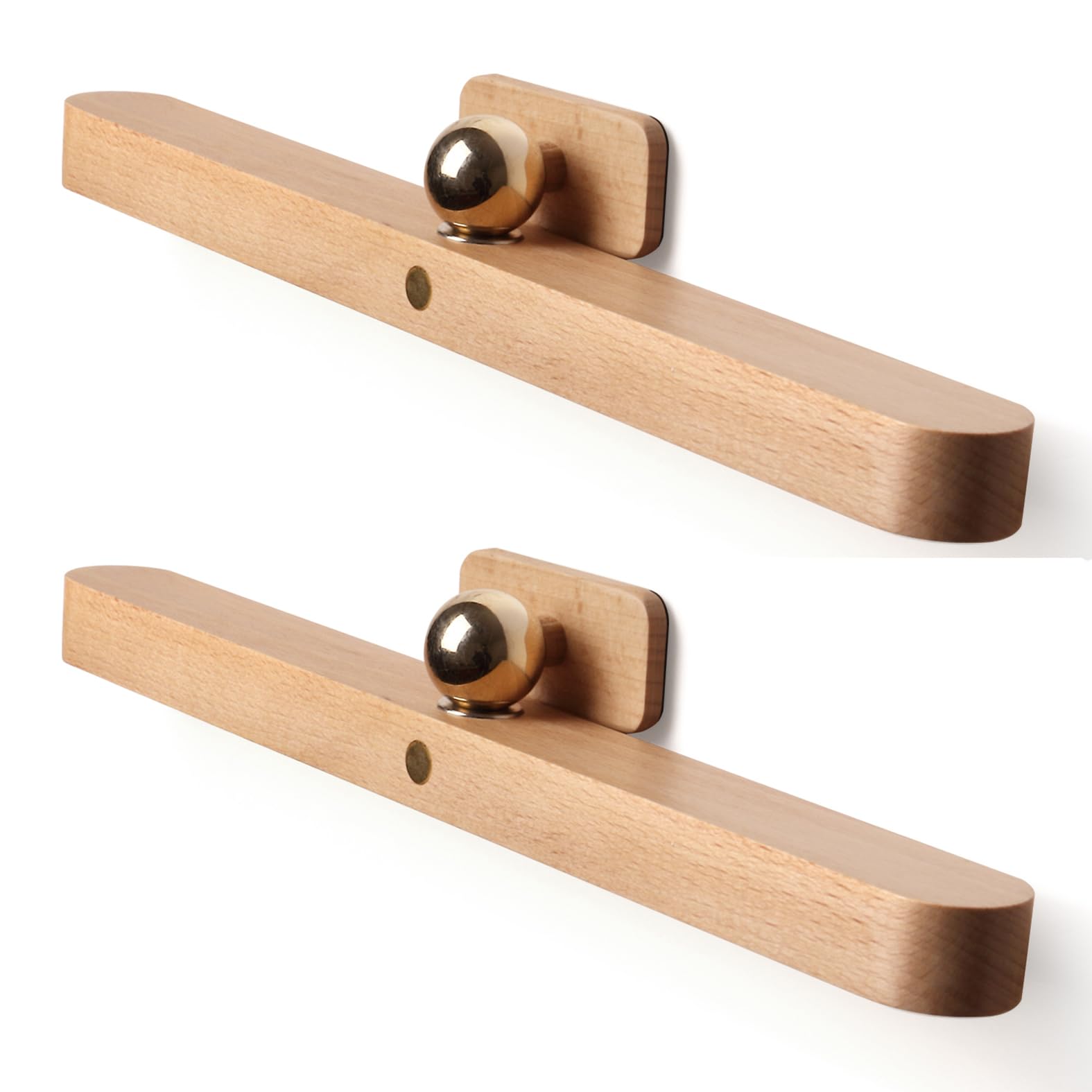 Chilvane Wall Lights for Bedroom Battery Operated Wall Sconce Lamp Vanity Light Magnetic Aesthetic Wooden Big Capacity 2000mah Pack 2 Wireless