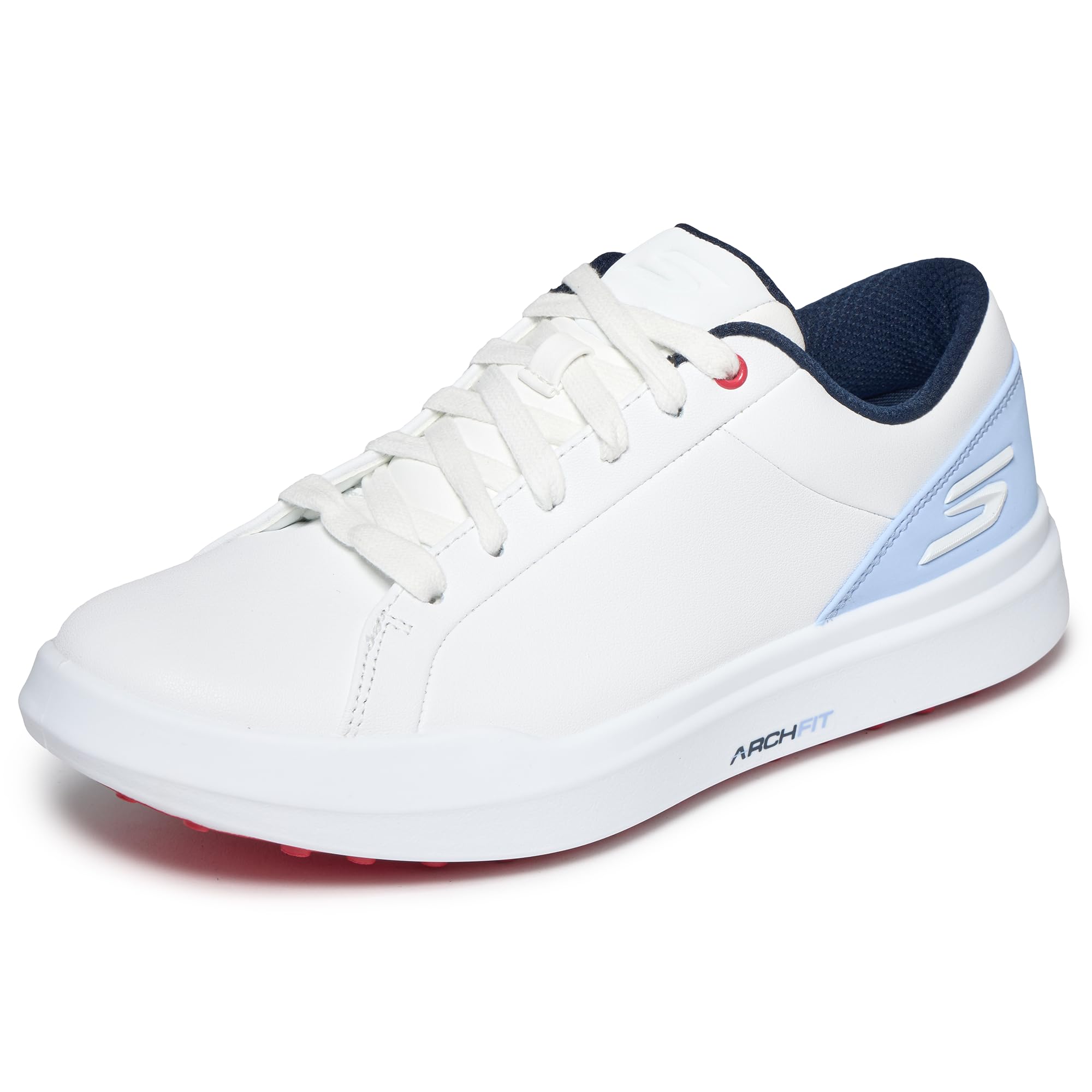 Skechers Women's Drive 6 Arch Fit Golf Shoe, White, 6 UK