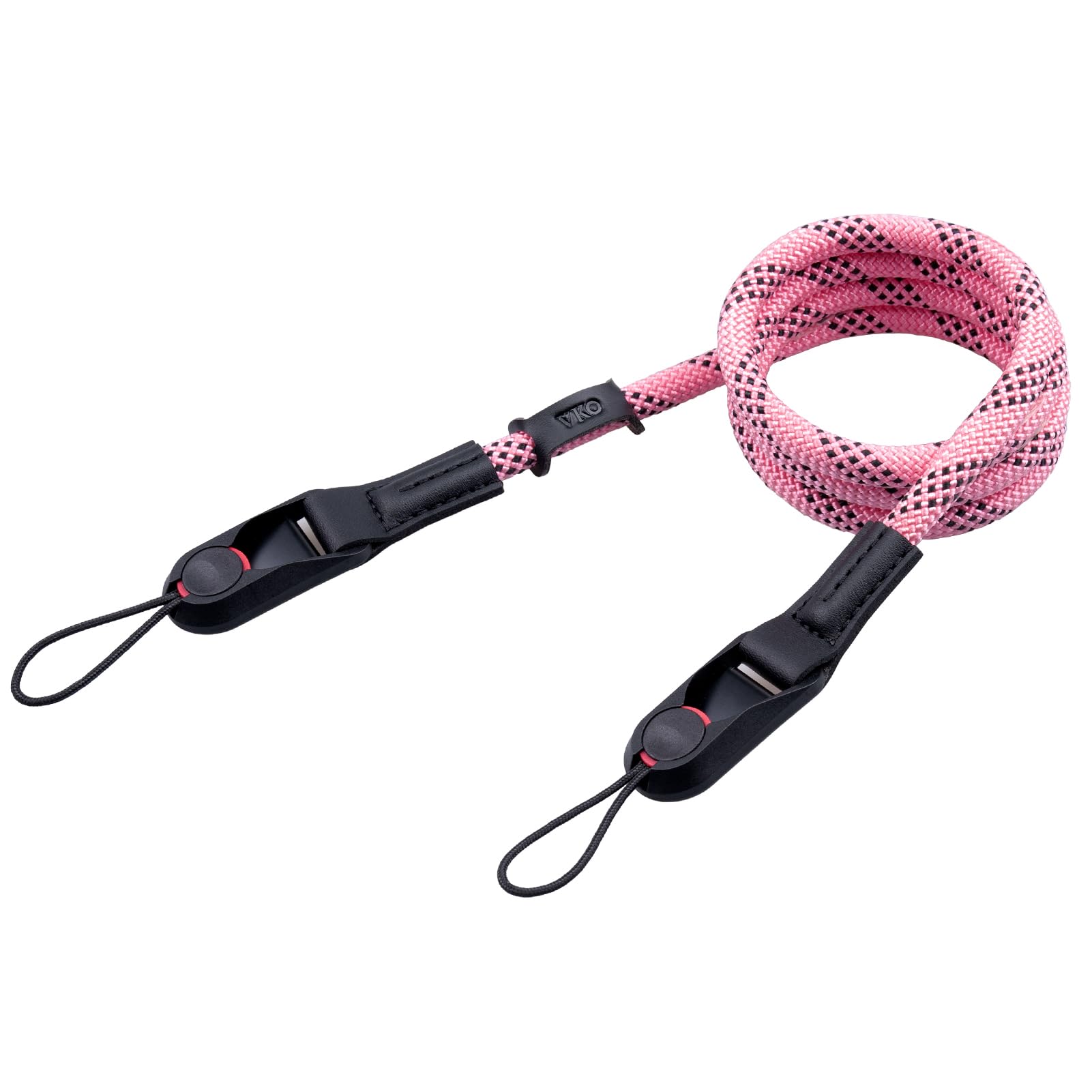 Vko Pink/Black Camera Strap Quick Release Camera Straps For Man Woman Photographers Adjustable Camera Neck Shoulder Crossbody Strap For Slr Dslr Digital Mirrorless Camera( Black)