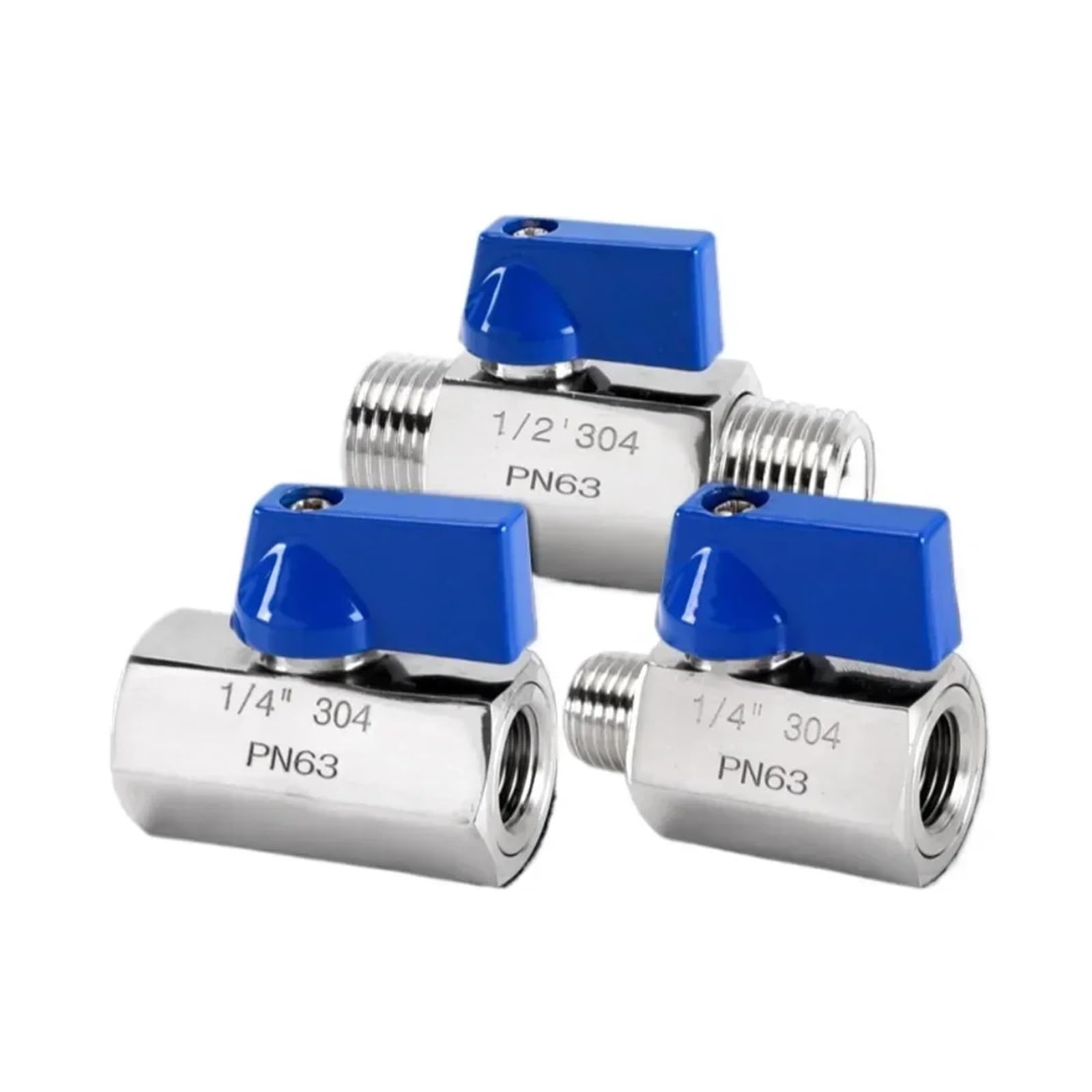 Válvula de bola mini para homebrew en acero inoxidable 316 de 1 pulgada