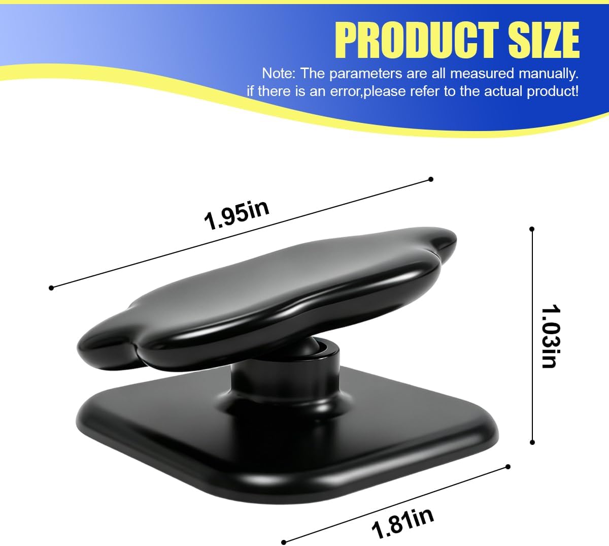  360° Rotation Car Dashboard Phone Holder, Nano Gel Cell Phone Mount thumbnail