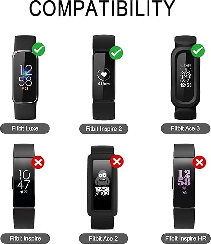 Miniatura 2 de Meliya Correas ajustables de silicona suave de repuesto para Fitbit Ace 3 bandas deportivas para Fitbit Ace 3, accesorios de seguimiento de actividad