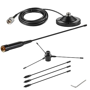 VHF／UHF ANTENNA VHF / UHF Fibreglass Dual Band Base Antenna for Amateur Ham