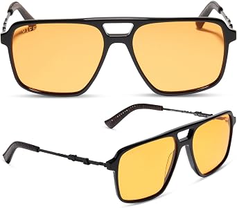 DIFF Star Wars Fennec Shand Square Sunglasses for Men & Women UV400, Black