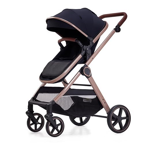 Miniatura 9 de Cochecito de bebé 2 en 1, cochecito convertible para bebés de 0 a 36 meses (negro)