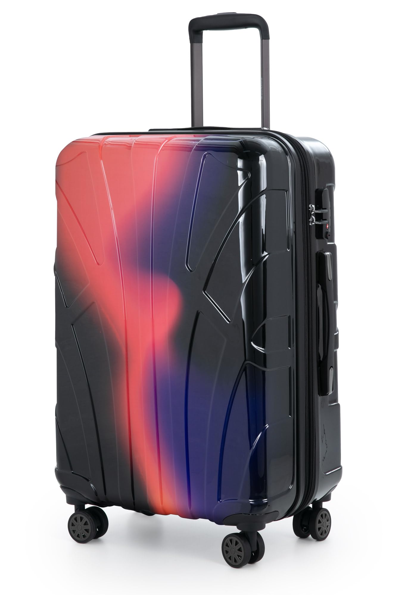 Suitline - Maleta de Mano rígida, Trolley 4 Ruedas, TSA, 55 cm, Aprox. 34 litros, 100% ABS Mate, Azul Oscuro — view 39