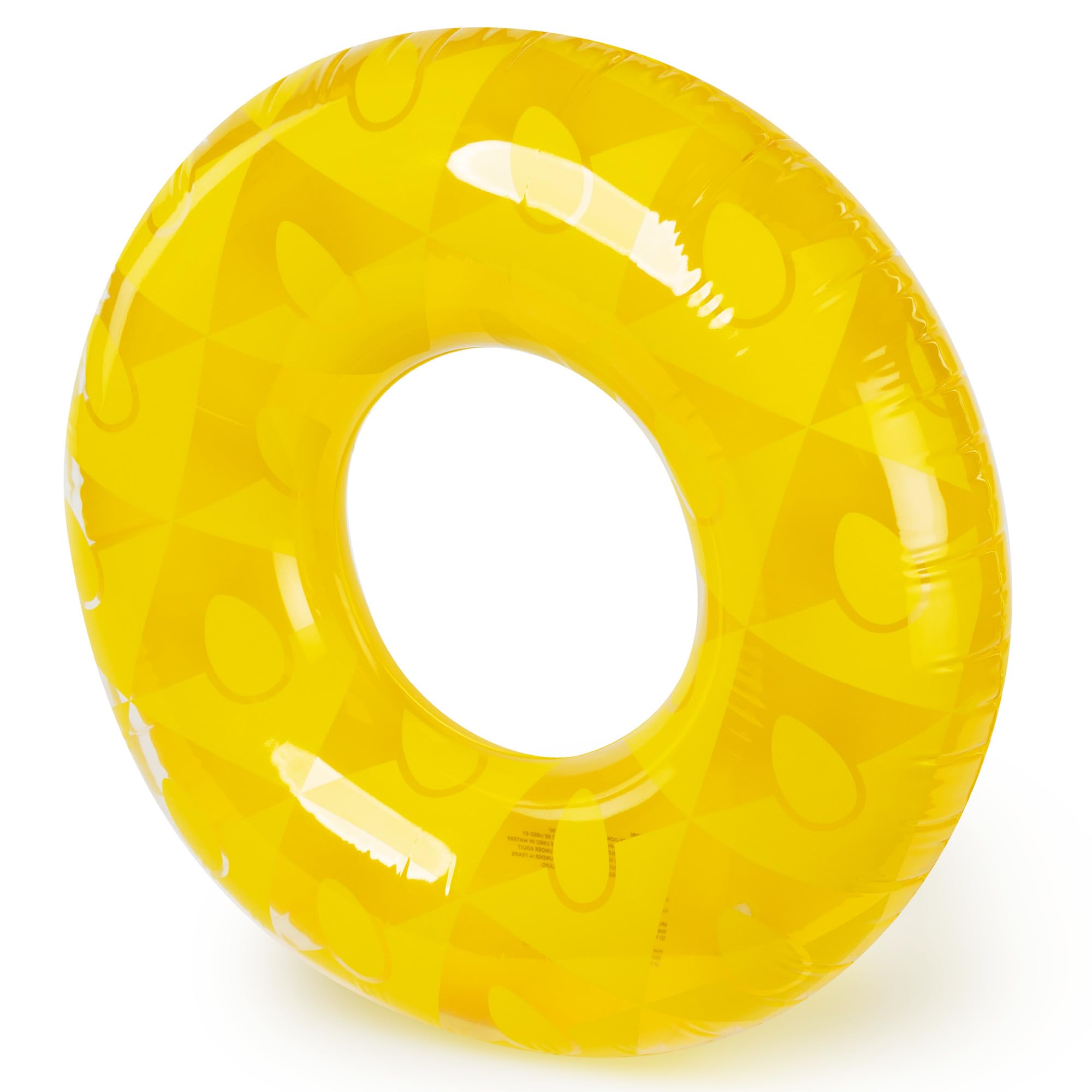 SPLASH! Inflatable Swimming Ring 90cm, Durable PVC Inflatable Ring Pool Float, Supports up to 80kg