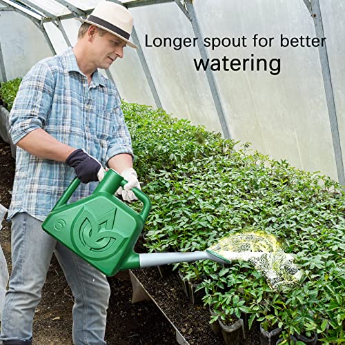 Xxxflower Watering Can Outdoor Plant Lightweight Deluxe 1.5 Gallon Plastic 6 L Resin Water Cans With Detachable Sprinkler Head Green Watering Pot For Office House Indoor Garden #TOP5