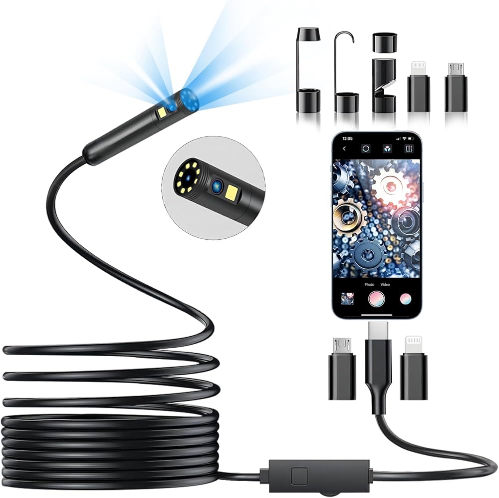 Amazon.co.jp: Dpduct ファイバースコープ 1920Pデュアルレンズ内視鏡 Amazon.co.jp: Dpduct ファイバースコープ 1920Pデュアルレンズ内視鏡