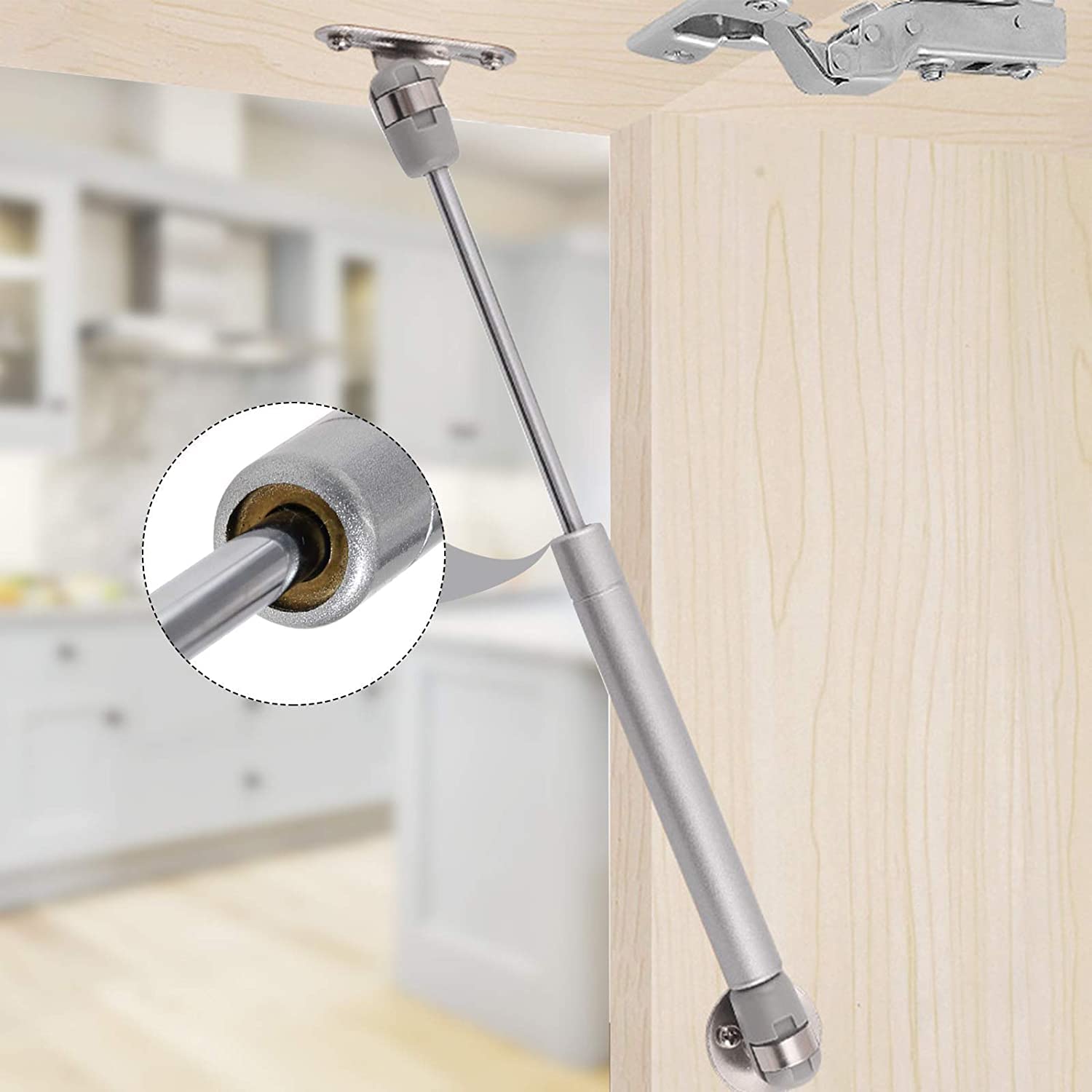Kit 2 Molle A Gas 700N – 600 Mm Con Teste A Sfera, Per Letti Contenitore E Ante Cucina, Peso 66-78.5 Kg, Acciaio Rinforzato