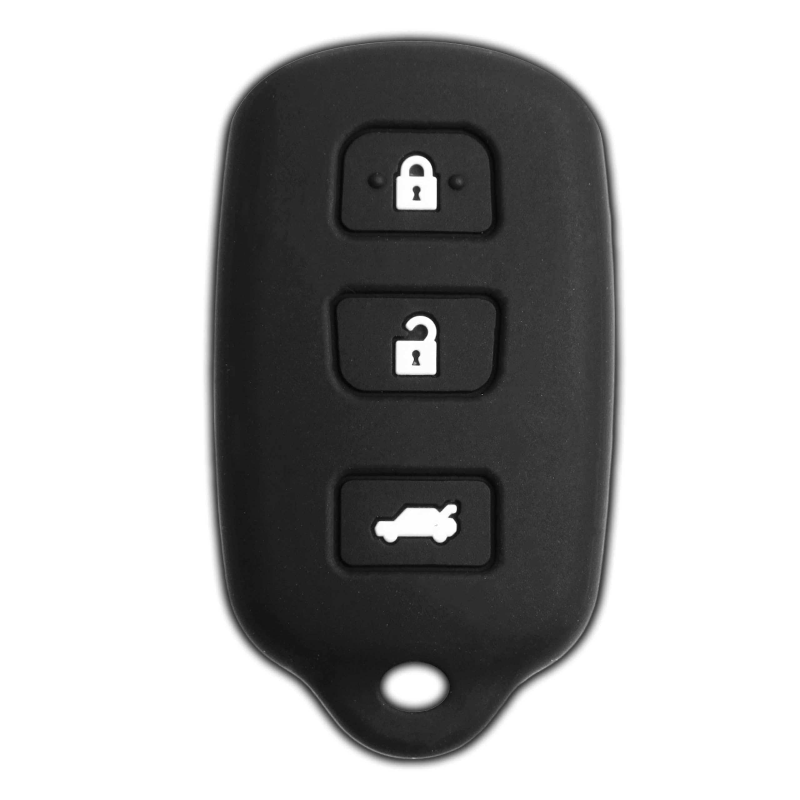KeyGuardz Keyless Remote Car Key Fob Shell Cover Soft Rubber Case for Toyota Avalon Camry Solara Matrix Vibe GQ43VT14T HYQ12BAN