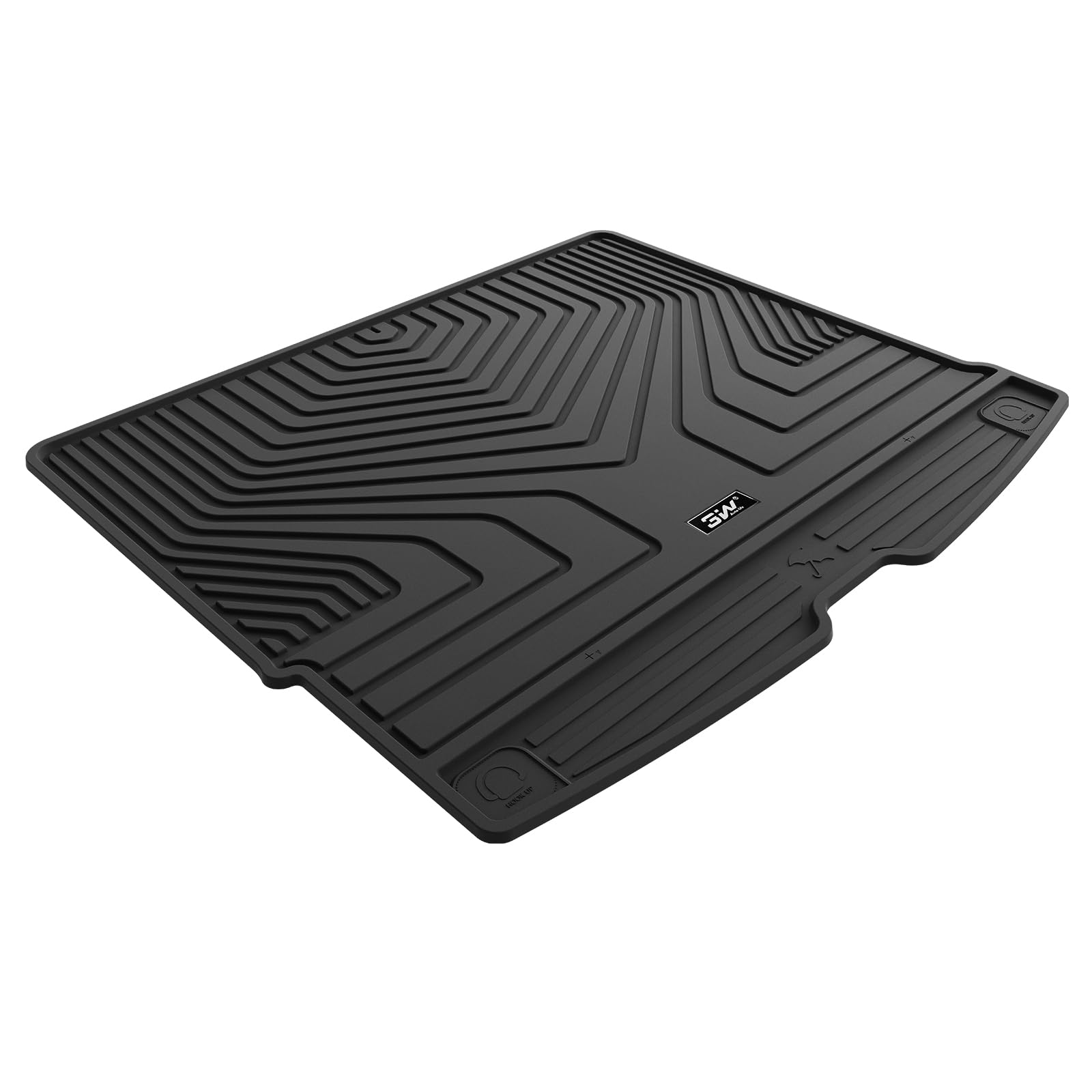 3W Tappetino per Bagagliaio Compatibile con VOLVO XC60 2018-2025 2026, Impermeabile e Facile da Pulire, Tappeto su Misura per la Protezione del Bagagliaio Posteriore in Thorex™, Vasca Baule Resistente
