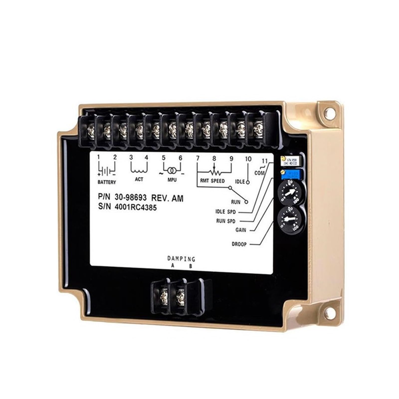Generator Speed Control EFC 3098693 Gobernador Generador Electrónico Unidad Controladora de Velocidad del Motor