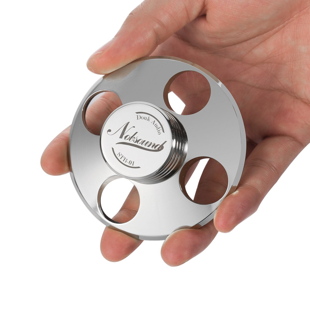 Nobsound Palet presseur en métal pour Platine Vinyle Argenté