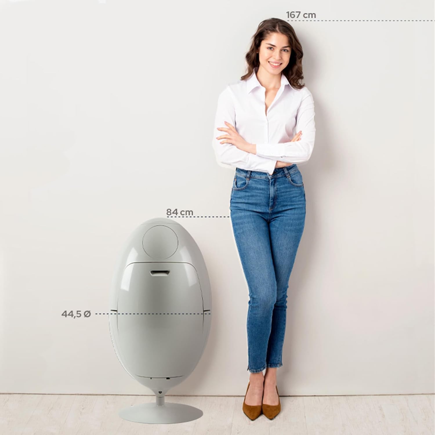 SoldiDesign Ovetto Waste Separation Systems With 3 Compartments (3 X 18 Litres) - Waste Bin And Recycling Bin Waste Separation System, Waste Separation System, Kitchen Design, White