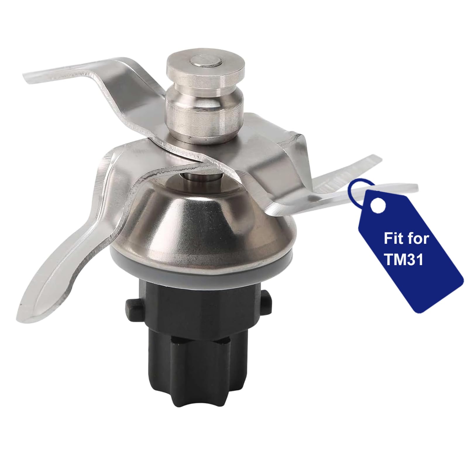 Jenmayt Cuchilla Compatible para Vorwerk Thermomix TM31, Repuesto Agitador Acero Inoxidable para TM31, Usado por Chef Pr