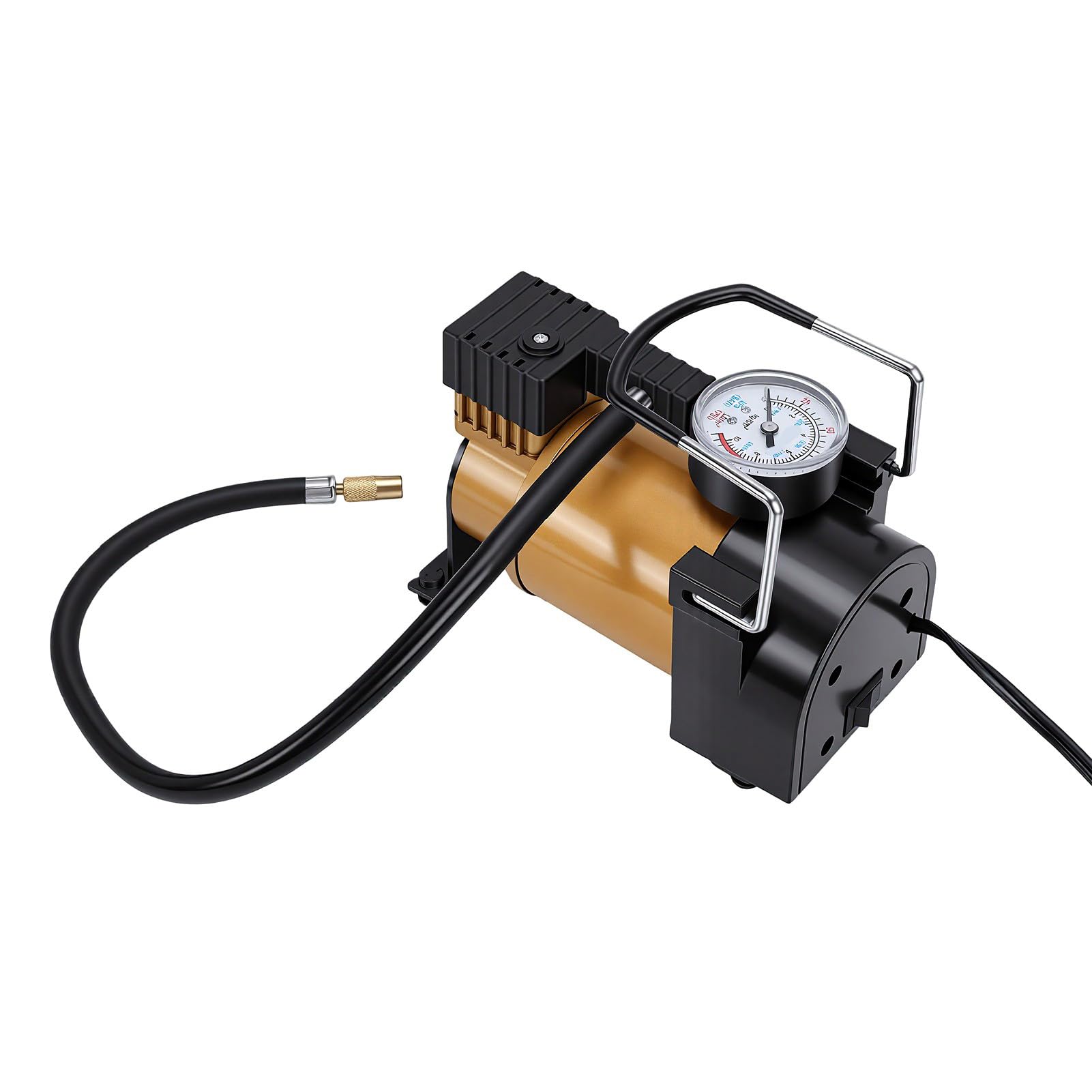 Inflator do Opon Samochodowych Przenośna Sprężarka Powietrza 150 PSI do Szybkiego Pompowania Opon Odpowiednia Samochodów Motocykle Piłki Sportowe (Styl rotora)