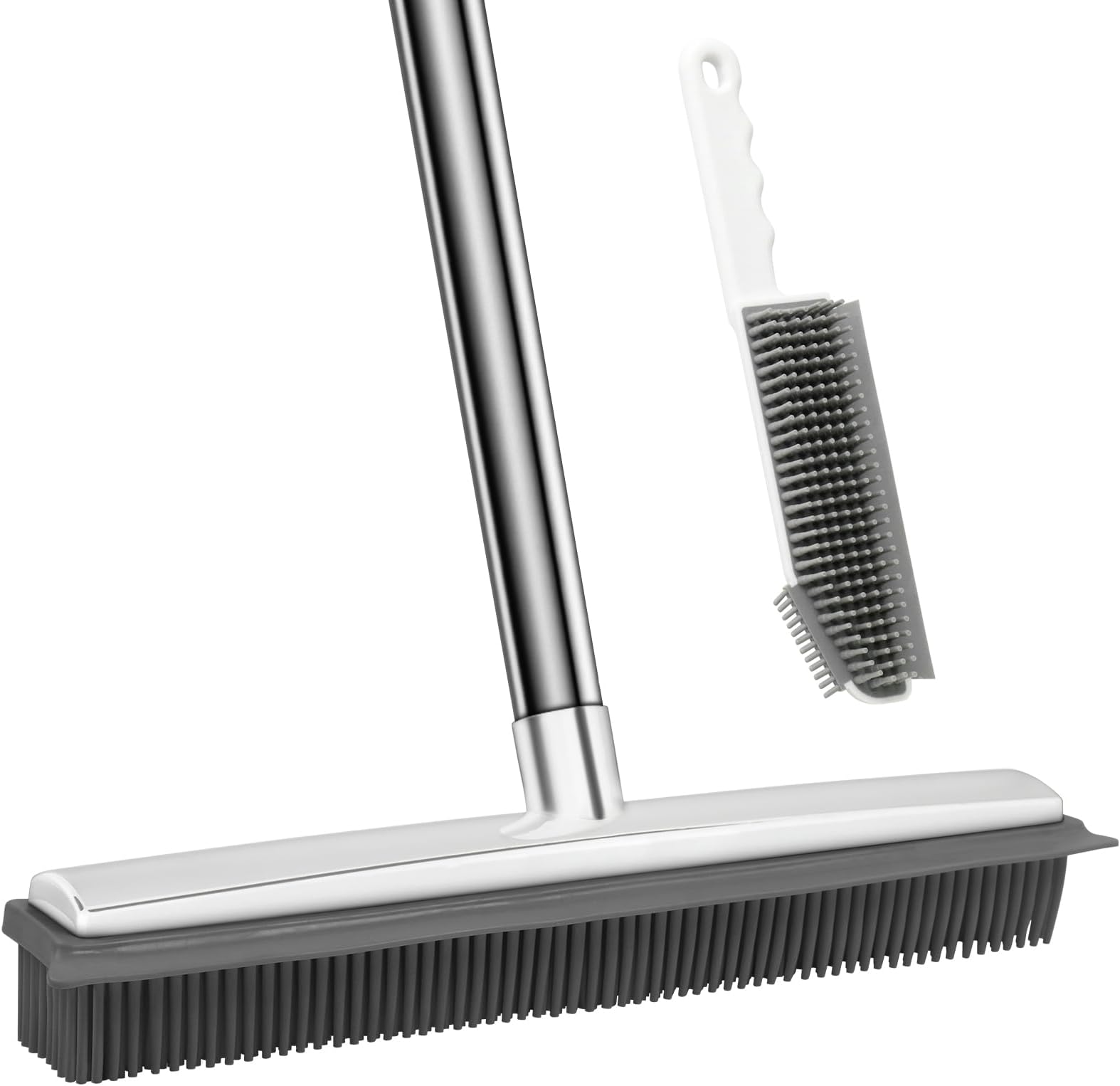 Goldcolin Rubber Broom for Pet Hair Remover, Carpet Rake