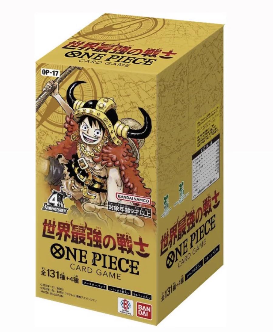 One Piece Booster Box OP-17 The World’s Strongest Warriors Factory Sealed Japanese