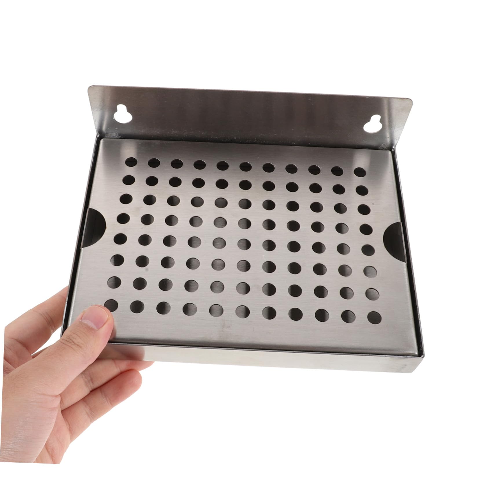 Vassoio Raccogli-Gocce Birra a Parete in Acciaio Inox 20x15, 2 Cm