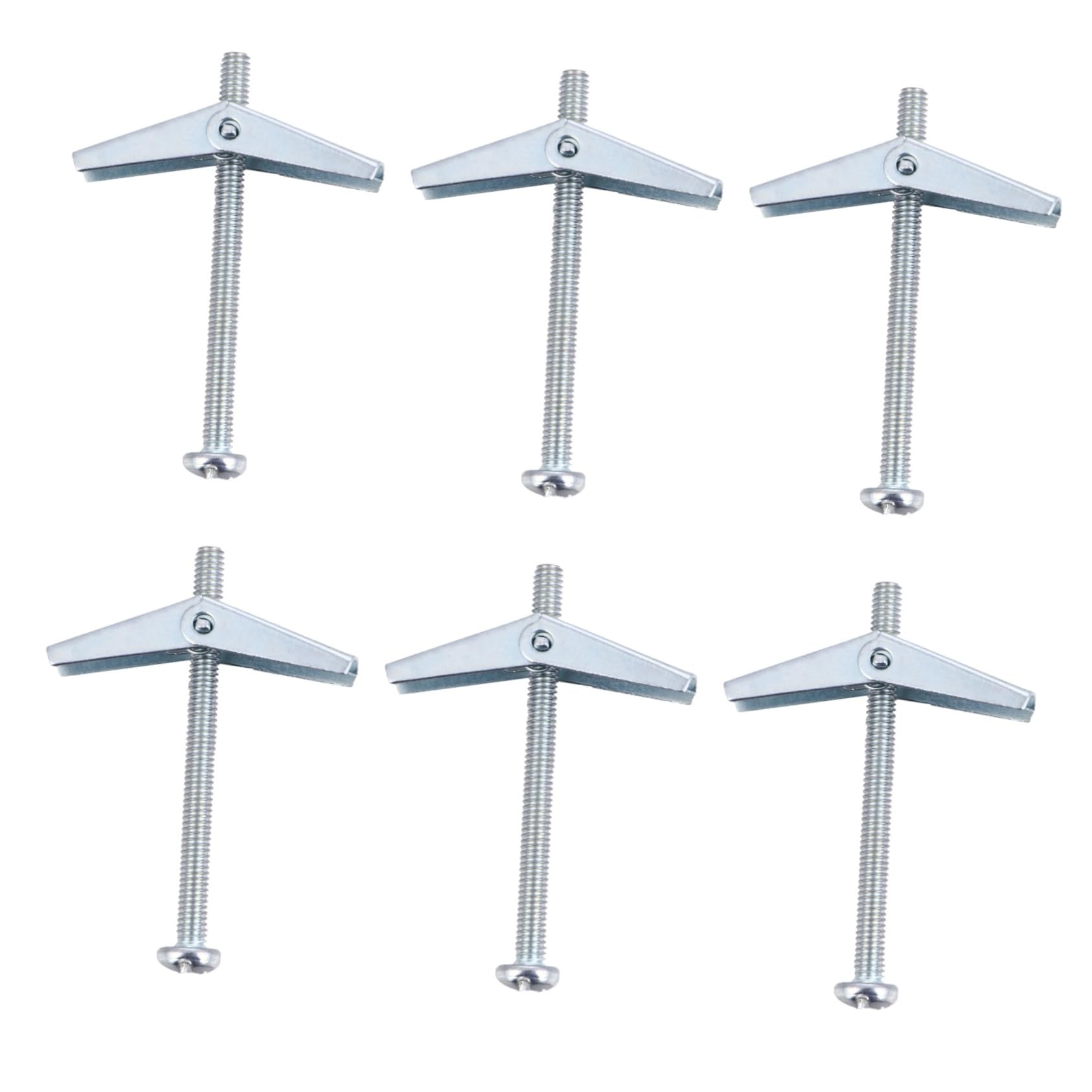 Veemoon 10 Pack Self-Tapping Screws Drywall Carbon Steel Coarse Thread Self-Drilling Anchors