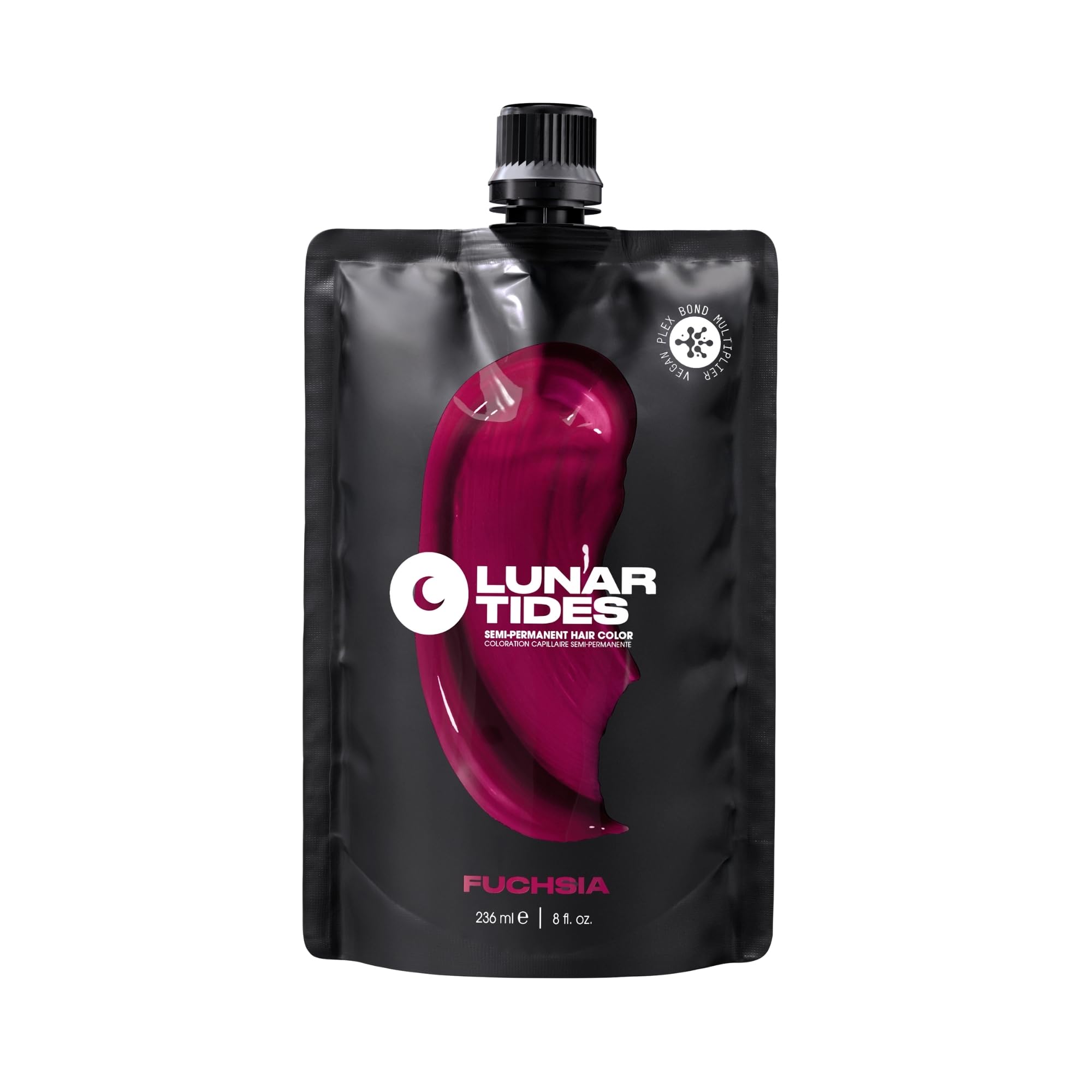 Lunar Tides Semi-Permanent Hair Color (43 colors) (Fuchsia Pink, 8 fl. oz.)