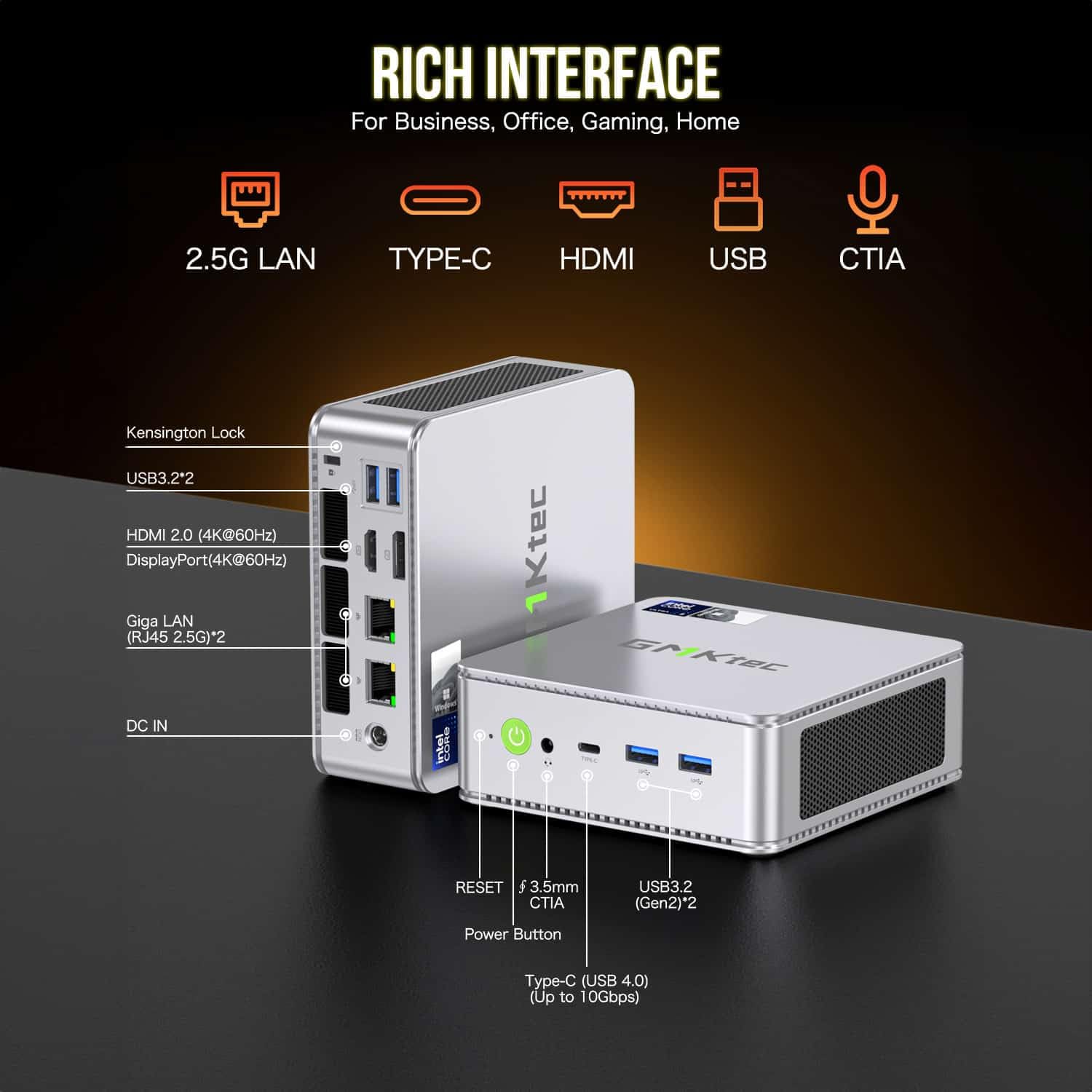 GMKTec NucBox K9 Mini PC, z Intel Core Ultra 125H, 32 GB
