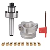 MT2-FMB27+80Cutterhead+1604APMT Indexable End Mill Set Face Mill Cutter 6 Flute CNC Milling Tool Kit for Metal Working Machinery