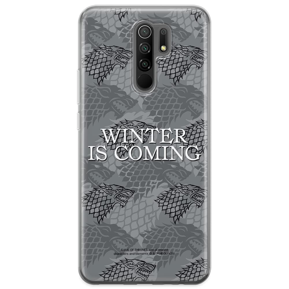 ERT GROUP mobile phone case for Xiaomi REDMI 9 original and officially Licensed Game of Thrones pattern 019 optimally adapted to the shape of the mobile phone