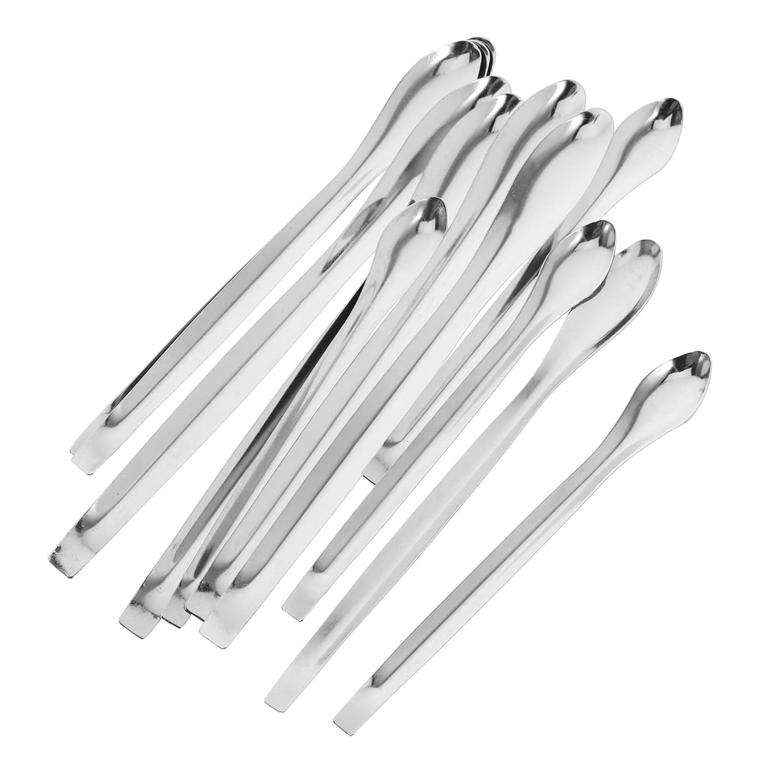 GLEAVI 36pcs Reagent Sampling Spoon Lab Spoon Stainless Steel Measuring Mixing Scoop Essential for Lab Tasks