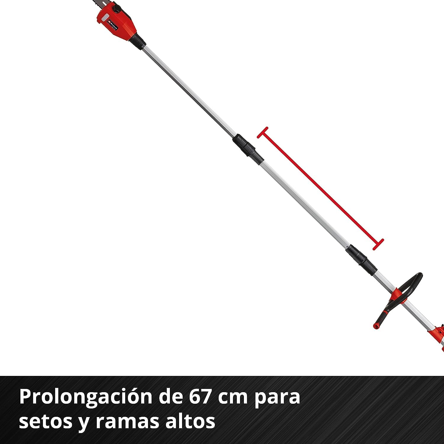 Einhell herramienta multifunción alimentada GE-LM 36/4 en 1 Li-Solo Power X-Change (Li Ion, 2x 18 V, motor sin escobillas, el cabezal del cortasetos se puede inclinar 7 veces, sin batería ni cargador)