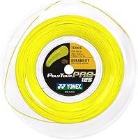 Yonex Poly Tour Pro 200m Yellow Racquet String Reel - 1.30mm Durable Power for Pros