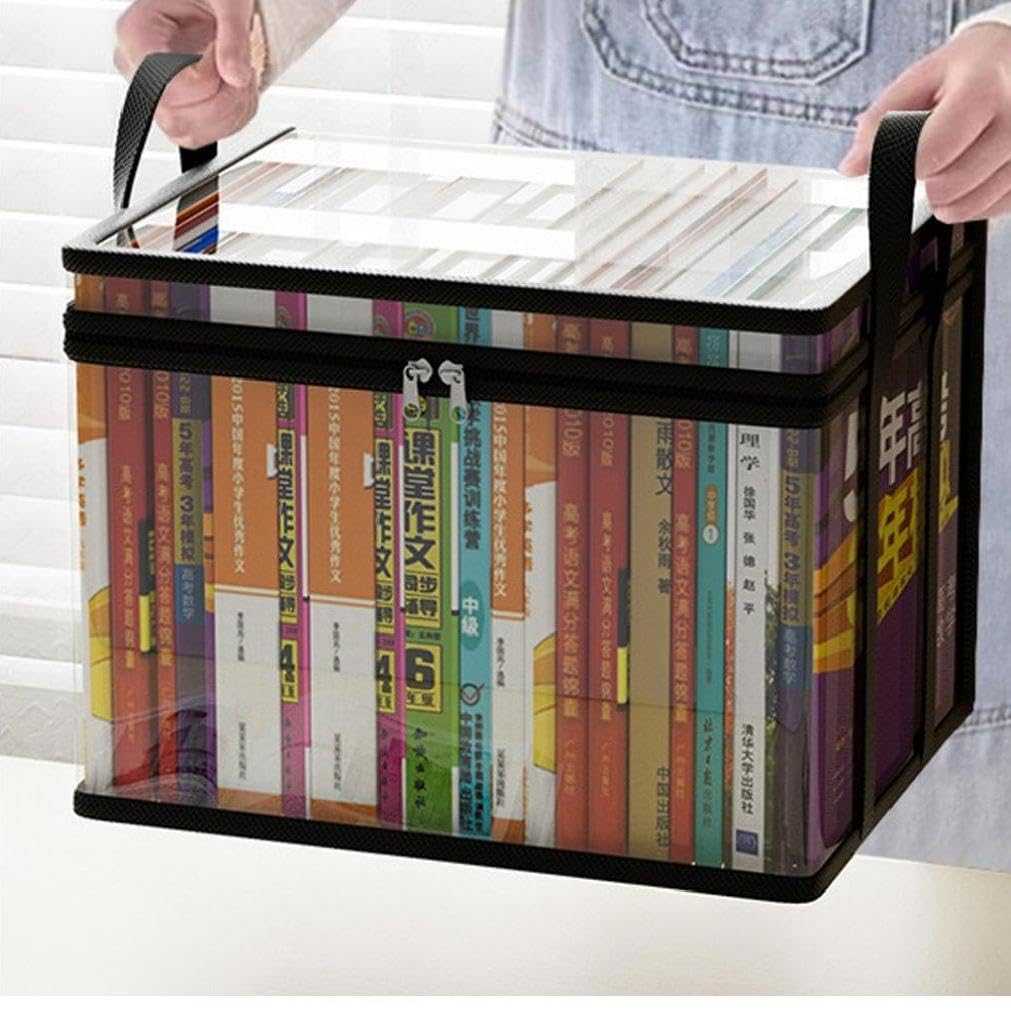 Amazon｜本収納ボックス 収納ケース 透明 折りたたみ 積み重ね